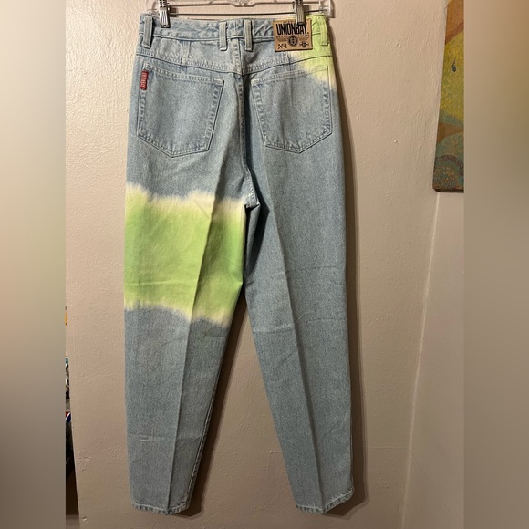 Unionbay 90s ultra high waisted tie dye jeans Size 13/14 - Picture 2 of 6